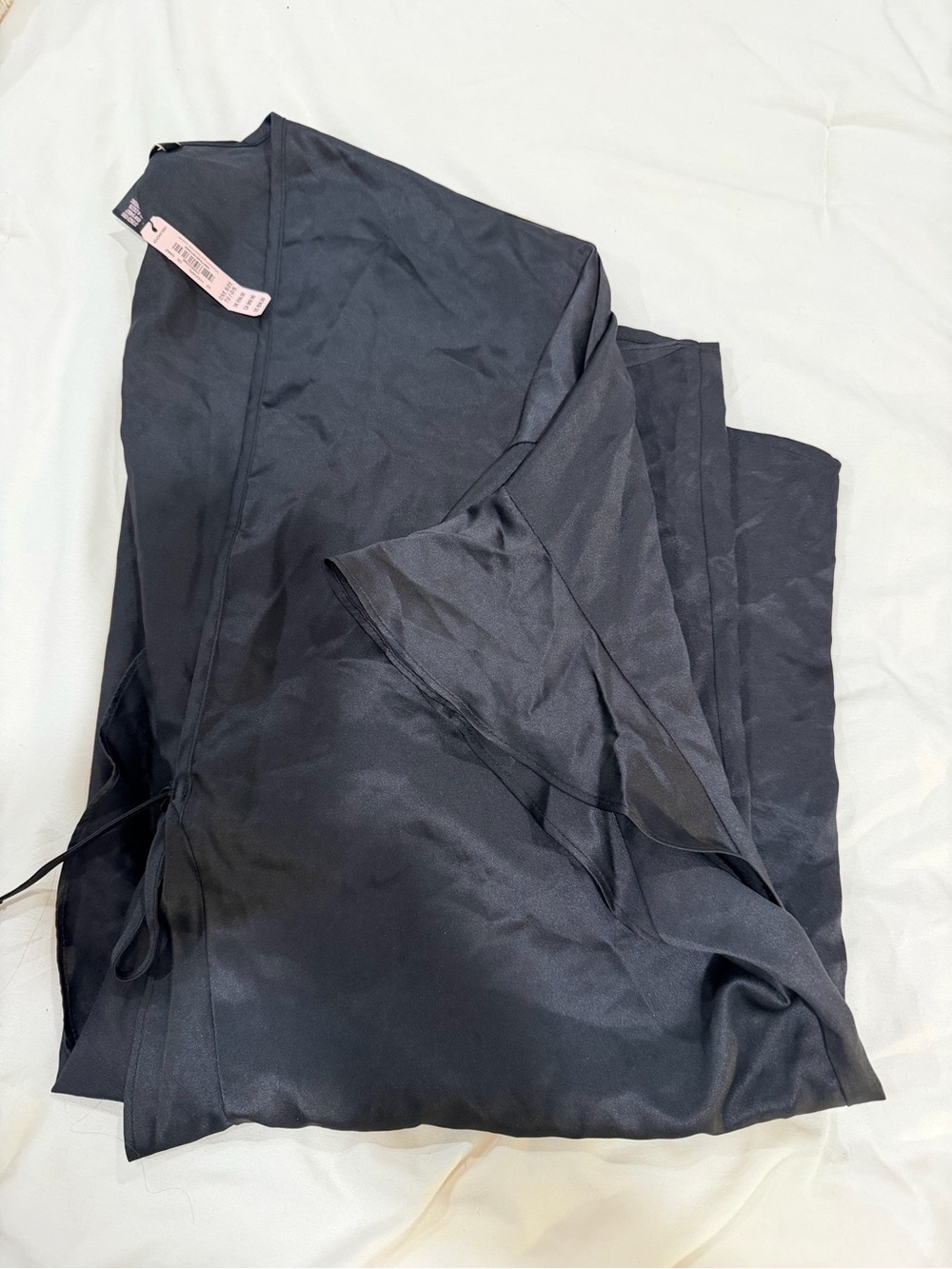 Victoria's Secret Black Satin Robe